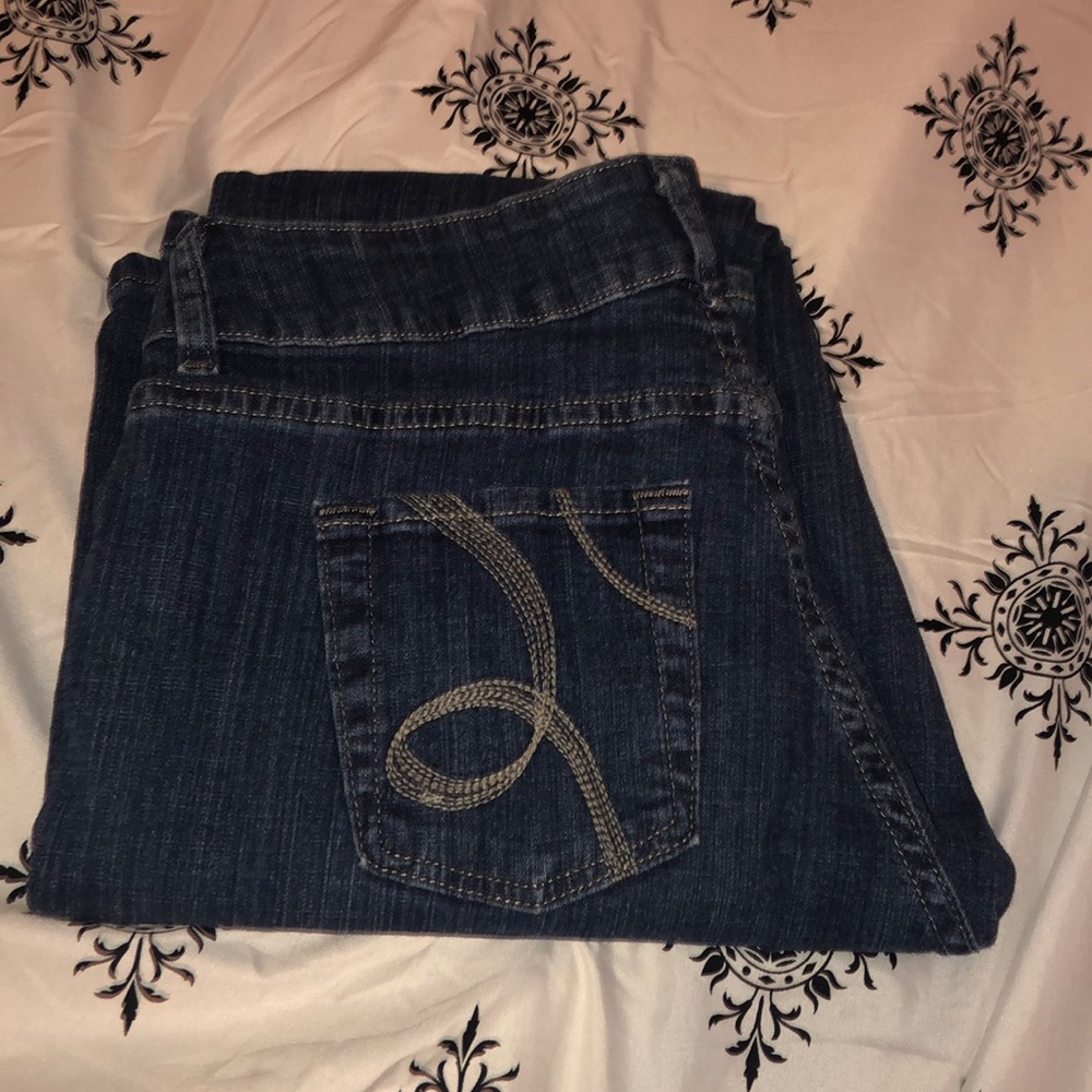 Worn once mid rise boot cut jeans